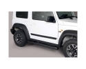 PASSOS EM TUBO DE AÇO INOXIDÁVEL Ø76MM, COM PASSOS PARA SUZUKI JIMNY 2018-