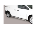 PASSOS EM TUBO DE AÇO INOXIDÁVEL Ø76MM, COM PASSOS PARA VOLKSWAGEN CADDY 2021-