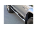 PASSOS EM TUBO DE AÇO INOXIDÁVEL Ø76MM, COM PASSOS PARA MITSUBISHI L200 1996-2005 (CABINA DUPLA)