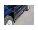 ESTRIBOS EN TUBO INOX Ø76MM, CON PISANTES PARA JEEP GRAND CHEROKEE WJ 1999-2004