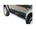 ESTRIBOS EN TUBO INOX, SECCIÓN OVAL, CON PISANTES PARA MITSUBISHI L200 TRITON 2006-2009 (DOBLE CABINA)