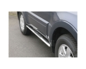 PASSOS EM TUBO DE AÇO INOXIDÁVEL, SEÇÃO OVAL, COM PASSOS PARA MITSUBISHI MONTERO V80 2007-2019 (3 ​​PORTAS)