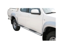 PASSOS EM TUBO DE AÇO INOXIDÁVEL, SEÇÃO OVAL, COM PASSOS PARA MAZDA BT-50 2006-2012 (SOMENTE 2007-2009; CABINE DUPLA)