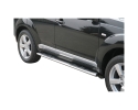 PASSOS EM TUBO DE AÇO INOXIDÁVEL, SEÇÃO OVAL, COM PASSOS PARA MITSUBISHI OUTLANDER 2007-2009