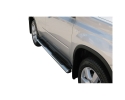PASSOS EM TUBO DE AÇO INOXIDÁVEL, SEÇÃO OVAL, COM PASSOS PARA NISSAN X-TRAIL 2007-2010