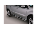 PASSOS EM TUBO DE AÇO INOXIDÁVEL, SEÇÃO OVAL, COM PASSOS PARA RENAULT KOLEOS 2008-2015