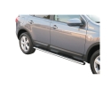 ESTRIBOS EN TUBO INOX, SECCIÓN OVAL, CON PISANTES PARA NISSAN QASHQAI+2 2008-2010
