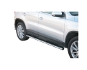 PASSOS EM TUBO DE AÇO INOXIDÁVEL, SEÇÃO OVAL, COM PASSOS PARA VOLKSWAGEN TIGUAN 2007-2011