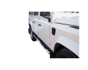 PASSOS EM TUBO DE AÇO INOX, SEÇÃO OVAL, COM PASSOS PARA LAND-ROVER DEFENDER 110 1983-