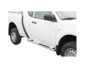 PASSOS EM TUBO DE AÇO INOXIDÁVEL, SEÇÃO OVAL, COM PASSOS PARA MITSUBISHI L200 TRITON 2010-2015 (CABINE EXTRA)
