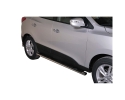 PASSOS EM TUBO DE AÇO INOXIDÁVEL, SEÇÃO OVAL, COM PASSOS PARA HYUNDAI IX-35 2010-2016