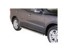 PASSOS EM TUBO DE AÇO INOXIDÁVEL, SEÇÃO OVAL, COM PASSOS PARA HYUNDAI SANTA FE 2010-2012