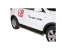ESTRIBOS EN TUBO INOX, SECCIÓN OVAL, CON PISANTES PARA KIA SPORTAGE 2010-2015
