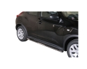 PASSOS EM TUBO DE AÇO INOXIDÁVEL, SEÇÃO OVAL, COM PASSOS PARA NISSAN JUKE 2010-2019
