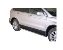 PASSOS EM TUBO DE AÇO INOXIDÁVEL, SEÇÃO OVAL, COM PASSOS PARA HONDA CR-V 2007-2012 (SOMENTE 2010-2012)