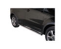 PASSOS EM TUBO DE AÇO INOXIDÁVEL, SEÇÃO OVAL, COM PASSOS PARA KGM-SSANGYONG KORANDO 2010-