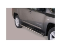 PASSOS EM TUBO DE AÇO INOXIDÁVEL, SEÇÃO OVAL, COM PASSOS PARA JEEP COMPASS 2011-2014