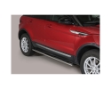 ESTRIBOS EN TUBO INOX, SECCIÓN OVAL, CON PISANTES PARA LAND-ROVER RANGE ROVER EVOQUE 2011-2019