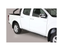 ESTRIBOS EN TUBO INOX, SECCIÓN OVAL, CON PISANTES PARA ISUZU D-MAX 2012-2020 (DOBLE CABINA)
