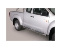 PASSOS EM TUBO DE AÇO INOXIDÁVEL, SEÇÃO OVAL, COM PASSOS PARA ISUZU D-MAX 2012-2020 (CABINE EXTRA)
