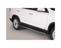PASSOS EM TUBO DE AÇO INOXIDÁVEL, SEÇÃO OVAL, COM PASSOS PARA KIA SORENTO 2014-2015