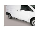 PASSOS EM TUBO DE AÇO INOXIDÁVEL, SEÇÃO OVAL, COM PASSOS (VITO; L1 E L2 COMPACT / LONG BODY) PARA MERCEDES-BENZ VITO/VIAN...