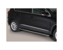 PASSOS EM TUBO DE AÇO INOXIDÁVEL, SEÇÃO OVAL, COM PASSOS PARA VOLKSWAGEN TIGUAN 2011-2016