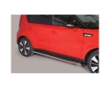 PASSOS EM TUBO DE AÇO INOXIDÁVEL, SEÇÃO OVAL, COM PASSOS PARA KIA SOUL 2014-2019