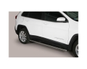 ESTRIBOS EN TUBO INOX, SECCIÓN OVAL, CON PISANTES PARA JEEP CHEROKEE 2014-