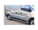 PASSOS EM TUBO DE AÇO INOX, SEÇÃO OVAL, COM PASSOS PARA RENAULT TRAFIC 2014-