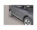 PASSOS EM TUBO DE AÇO INOXIDÁVEL, SEÇÃO OVAL, COM PASSOS PARA KIA SORENTO 2015-