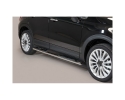 PASSOS EM TUBO DE AÇO INOXIDÁVEL, SEÇÃO OVAL, COM PASSOS PARA FIAT 500X 2014-