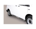 PASSOS EM TUBO DE AÇO INOXIDÁVEL, SEÇÃO OVAL, COM PASSOS PARA VOLKSWAGEN TRANSPORTER T6 2015-2024 (SWB SHORT BODY)