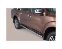 PASSOS EM TUBO DE AÇO INOXIDÁVEL, SEÇÃO OVAL, COM PASSOS PARA NISSAN NP300 NAVARA D23 2016- (CABINE DUPLA)