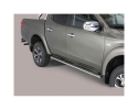 PASSOS EM TUBO DE AÇO INOXIDÁVEL, SEÇÃO OVAL, COM DEGRAUS (CABINE DUPLA) PARA FIAT FULLBACK 2016-