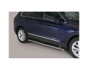 ESTRIBOS EN TUBO INOX, SECCIÓN OVAL, CON PISANTES (NO COMPATIBLE ACABADO R-LINE) PARA VOLKSWAGEN TIGUAN 2017-