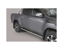 PASSOS EM TUBO DE AÇO INOXIDÁVEL, SEÇÃO OVAL, COM PASSOS PARA TOYOTA HILUX REVO 2016-