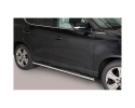 PASSOS EM TUBO DE AÇO INOXIDÁVEL, SEÇÃO OVAL, COM PASSOS PARA KGM-SSANGYONG REXTON 2018-