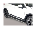 PASSOS EM TUBO DE AÇO INOXIDÁVEL, SEÇÃO OVAL, COM PASSOS PARA MITSUBISHI ECLIPSE CROSS 2018-