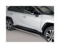 ESTRIBOS EN TUBO INOX, SECCIÓN OVAL, CON PISANTES PARA TOYOTA RAV4 2019-