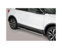 PASSOS EM TUBO DE AÇO INOXIDÁVEL, SEÇÃO OVAL, COM PASSOS PARA VOLKSWAGEN T-ROC 2017-