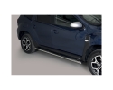 PASSOS EM TUBO DE AÇO INOXIDÁVEL, SEÇÃO OVAL, COM PASSOS PARA DACIA DUSTER 2017-2024