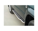 PASSOS DE PLATAFORMA COM TUBO DE AÇO INOX Ø50MM PARA MITSUBISHI MONTERO V60 2000-2006 (3 PORTAS)