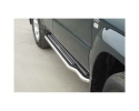 PASSOS DE PLATAFORMA COM TUBO DE AÇO INOX Ø50MM PARA TOYOTA LANDCRUISER J120 2003-2009 (5 PORTAS)