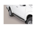 PASSOS DE PLATAFORMA COM TUBO DE AÇO INOX Ø50MM PARA MITSUBISHI L200 TRITON 2006-2009 (CABINE EXTRA)