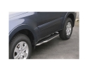 PASSOS DE PLATAFORMA COM TUBO DE AÇO INOX Ø50MM PARA MITSUBISHI MONTERO V80 2007-2019 (3 ​​PORTAS)