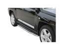 PASSOS DE PLATAFORMA COM TUBO DE AÇO INOXIDÁVEL Ø50MM PARA JEEP COMPASS 2006-2011