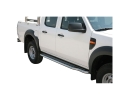 PASSOS DE PLATAFORMA COM TUBO DE AÇO INOX Ø50MM PARA FORD RANGER 2006-2012 (SOMENTE 2009-2012)