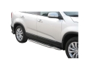 PASSOS DE PLATAFORMA COM TUBO DE AÇO INOX Ø50MM PARA KIA SORENTO 2009-2014