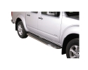 ESTRIBOS EN PLATAFORMA CON TUBO INOX Ø50MM PARA NISSAN NAVARA D40 2005-2015 (DOBLE CABINA; SÓLO 2010-)